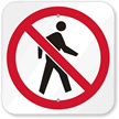 Pedestrian Symbol Sign