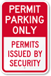 Permit Parking Only Sign