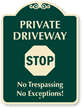 Private Driveway Sign