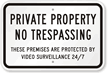 Private Property, No Trespassing Sign