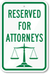 Reserved Attorneys Sign