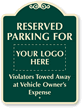 Custom Violators Towed Away Signature Sign