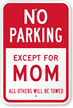 Expectant Mother Parking Sign