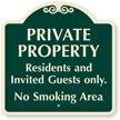 Private Property Residents And Invited Guests Only SignatureSign