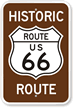 Novelty Route 66 Sign