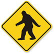 Sasquatch Crossing Sign