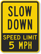 Slow Down Sign