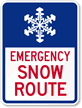 Snow Route Sign