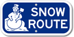 Snow Route Sign