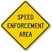 Speed Enforcement Area Sign