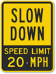 Speed Limit Sign