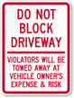 Driveway Sign