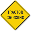 Tractor Crossing Sign