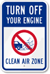 Turn Off Engine Sign