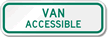 Van Accessible (Virginia) Aluminum ADA Handicapped Sign