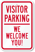 Visitor Parking We Welcome You! Sign