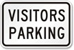 VISITORS PARKING Sign