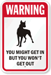 Warning, Guard Dog Sign (with Graphic)