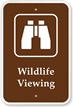 Wildlife Viewing Campground Park Sign