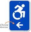 Accessible Arrow Sign (With Graphic)