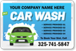 Add Car Wash Company Name Custom Magnetic Sign