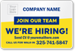 Add Company Name Custom Hiring Now Vehicle Magnetic Sign
