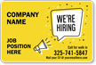 Add Company Name Custom Now Hiring Vehicle Magnetic Sign