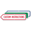 Add Your Custom Instructions Left Arrow Sign