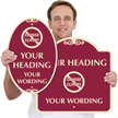 Add Heading Wording and Clipart Custom SignatureSign