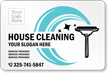 Add House Cleaning Slogan Custom Vehicle Magnetic Sign