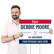 Add Message Monogram for Governor Custom Vote Yard Sign