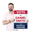 Add Name Political Position Custom Vote Yard Sign