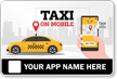 Add Taxi Service App Name Custom Vehicle Magnetic Sign