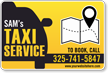 Add Taxi Service Name Custom Vehicle Magnetic Sign
