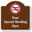 Add Wording Here And Choose Clipart Custom Dome Top Sign