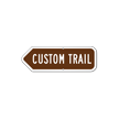 Add Your Custom Trail Left Arrow Sign