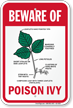 Beware of Poison Ivy sign