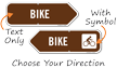 Bike Arrow Campground Sign