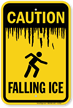 Caution Falling Ice Sign