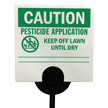 Maine State Pesticide Lawn Sign