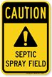 Septic Spray Field Sign