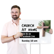 Church At Home Join Us Add Text Religious Yard Sign