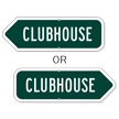 Clubhouse Golf Course Sign