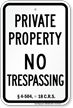 Colorado No Trespassing Sign