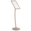 Curved Menuboard Sign Pedestal Holder