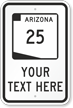 Custom Arizona Highway Sign