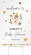 Custom Baby Shower Yard Sign Add Name Month Year