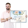 Custom Baby Shower Yard Sign Add Names With Right Arrow