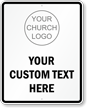 Custom Church Entrance Sign