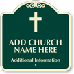 Custom Designer Church Parking Sign